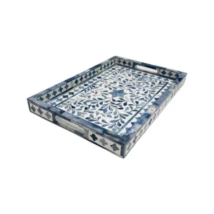 Floral Bone Inlay Tray